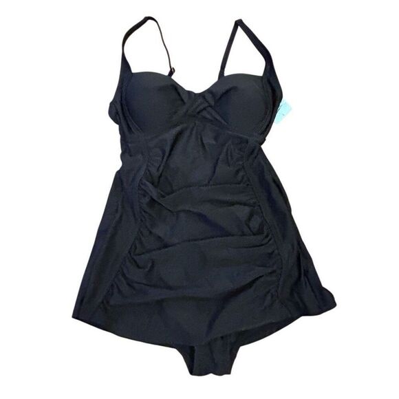 Kona Sol Maternity Black One Piece Swimsuit Black Size S - Picture 1 of 11